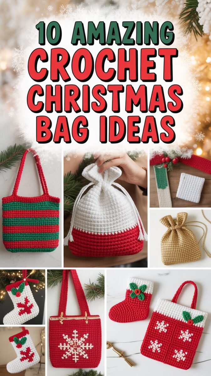 Crochet Christmas Bag