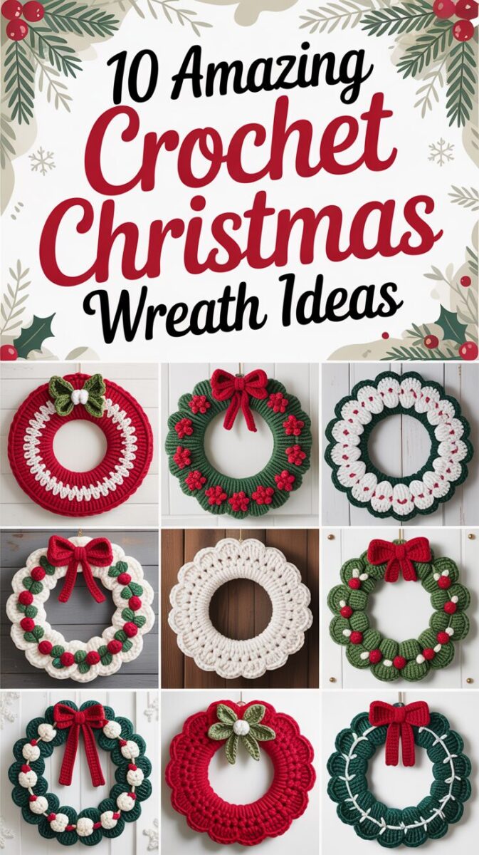 Crochet Christmas Wreath