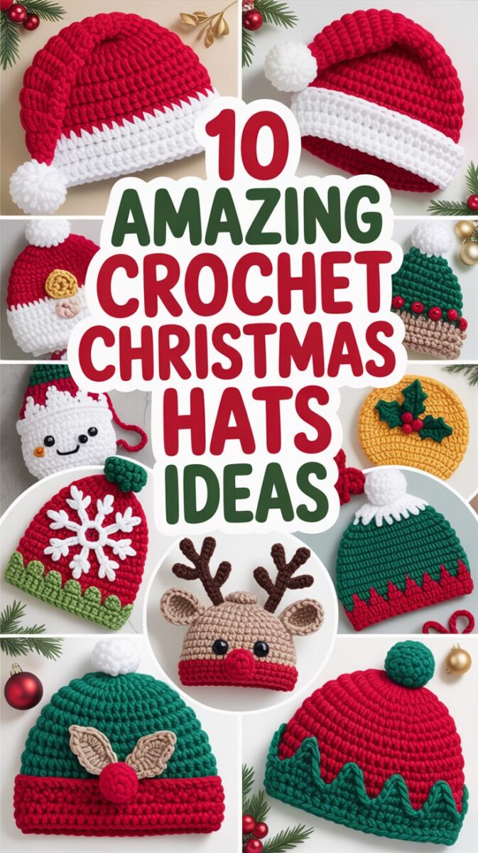 Crochet Christmas Hats