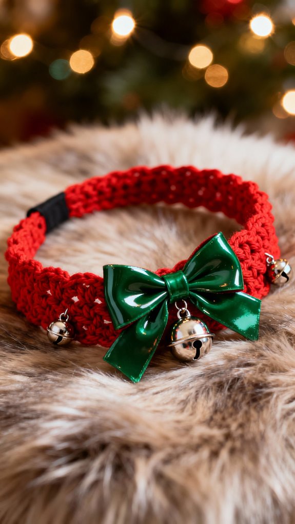 jingle bell bow headband
