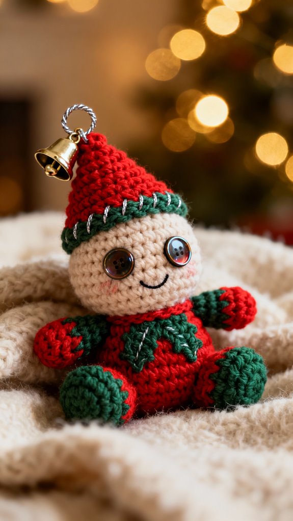 jingle bell crochet plushie