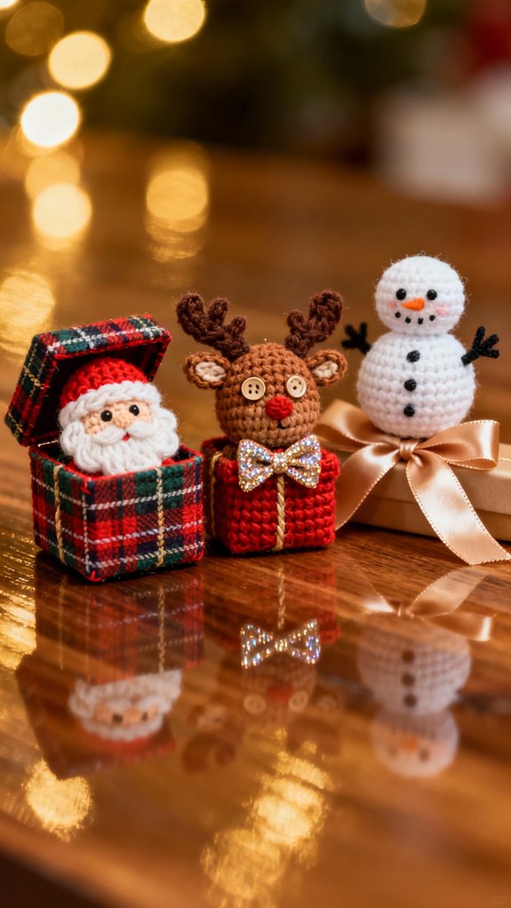 miniature gift box characters