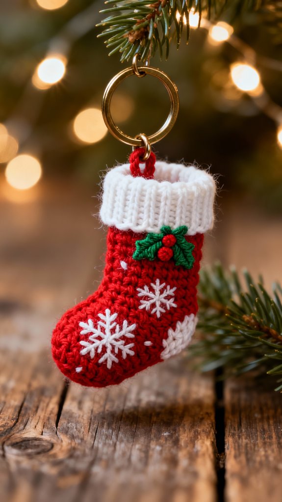 miniature stockings crochet tutorial