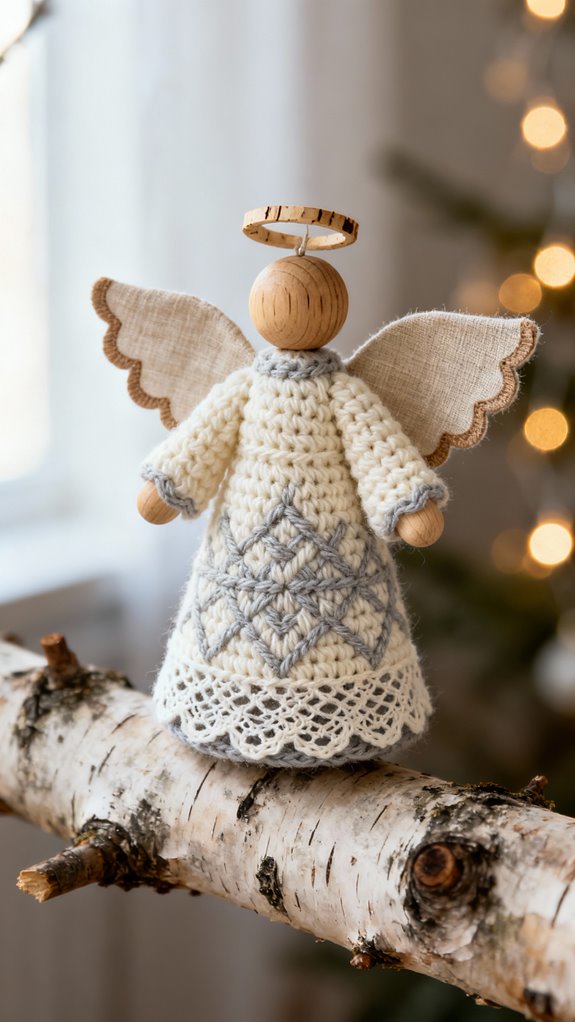 minimalist scandinavian crochet angel