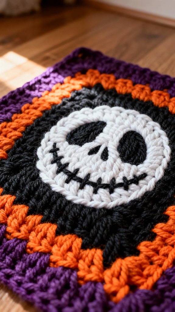 modular jack skellington blanket