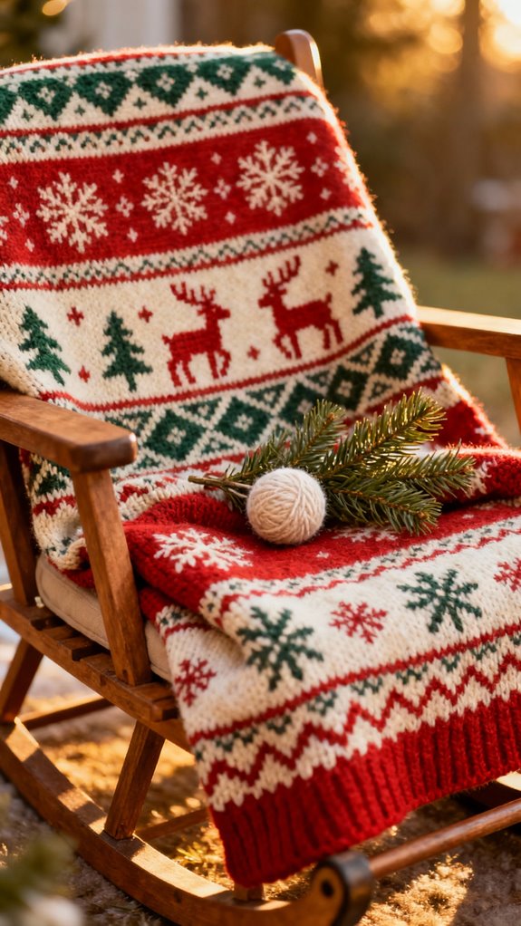 nordic fair isle throw crochet