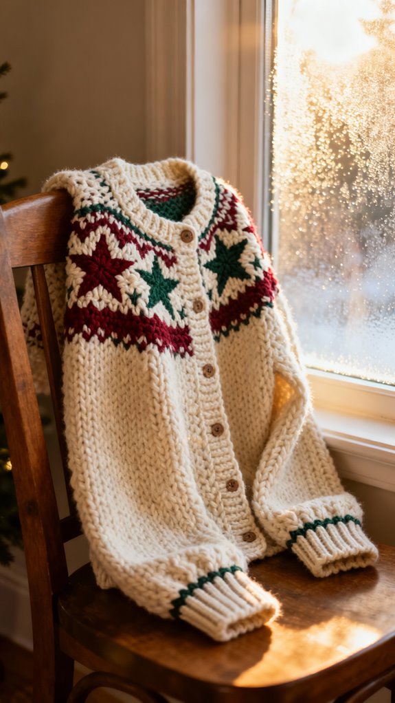 nordic star cardigan technique