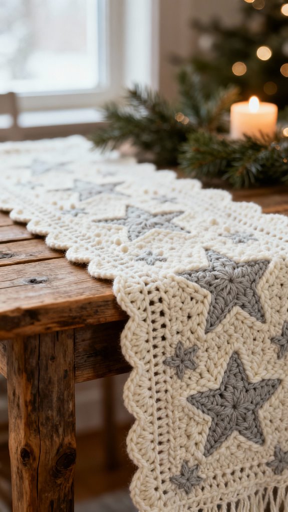 nordic star crochet runner