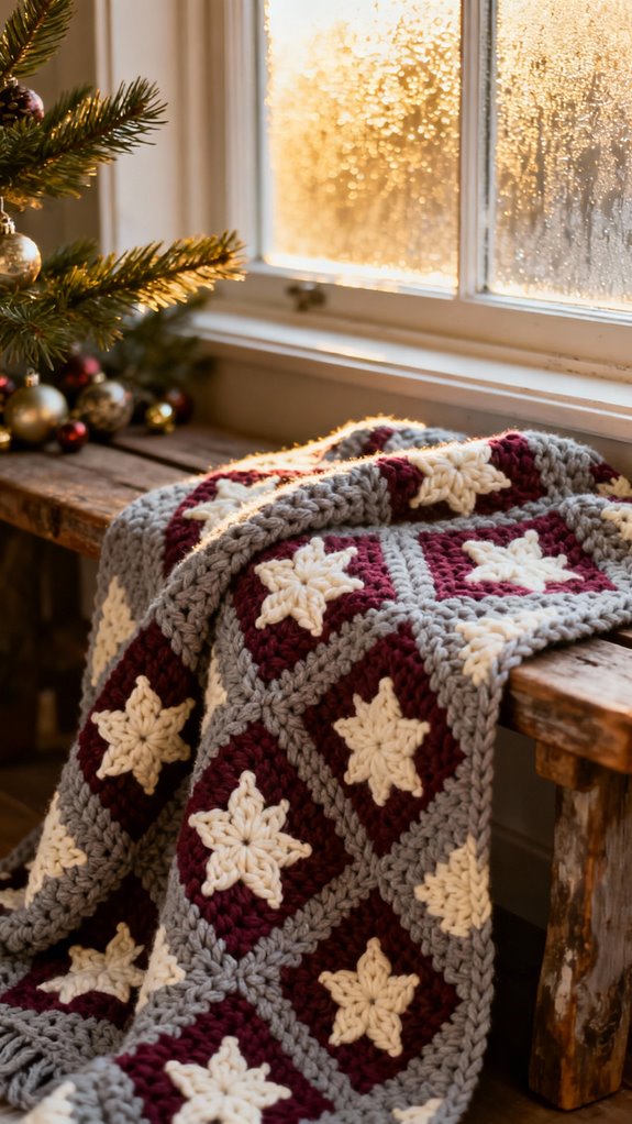 nordic star pattern afghan