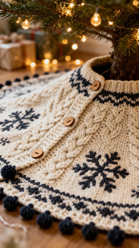 nordic tree skirt crochet design