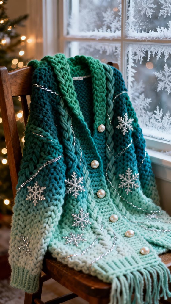 ombre gradient cardigan instructions