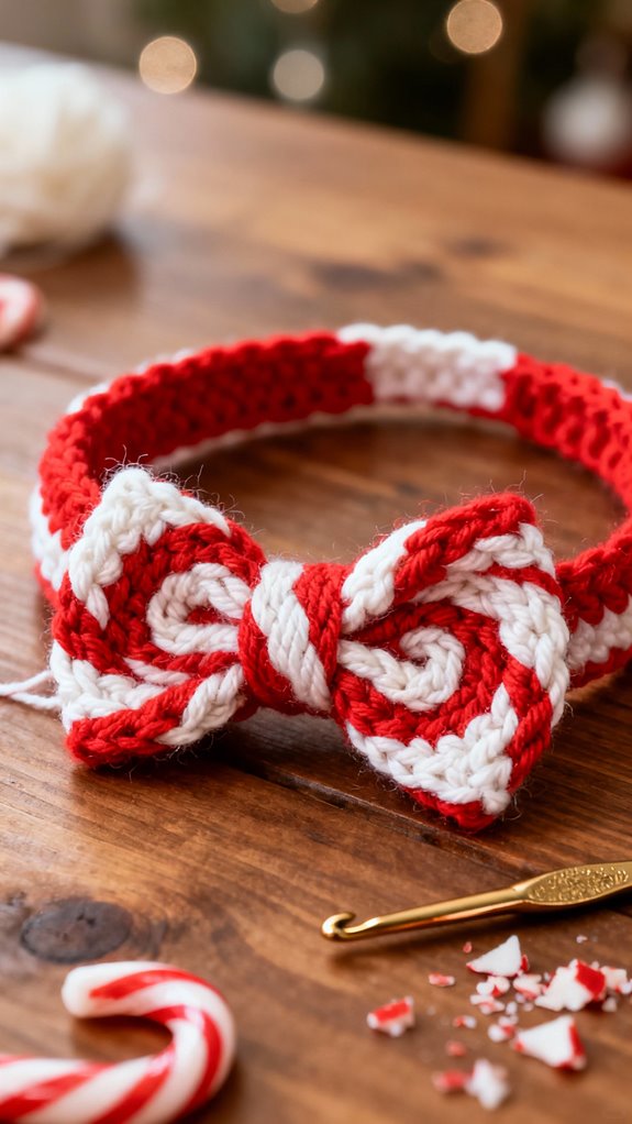 peppermint swirl headband pattern