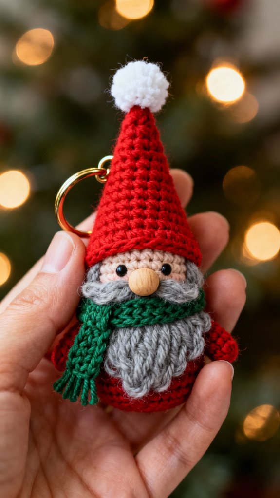 pocket sized gnome keychains