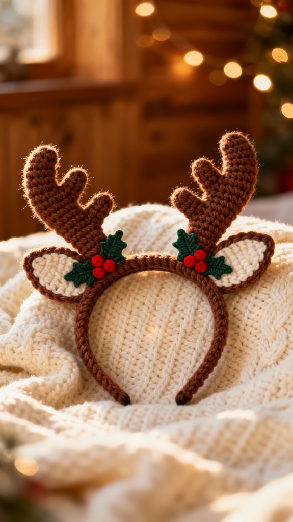reindeer antler headband crafting