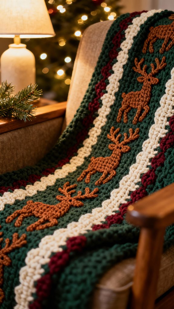 reindeer motifs for blankets