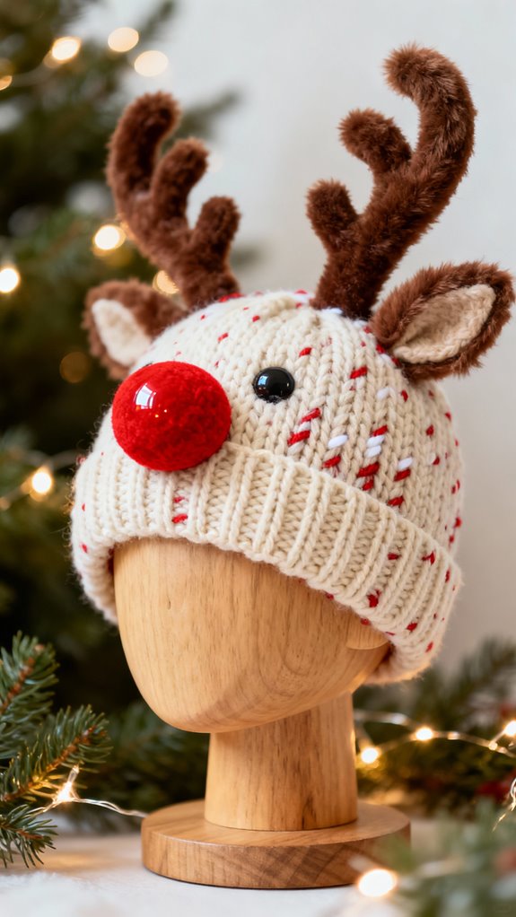 rudolph holiday hat pattern