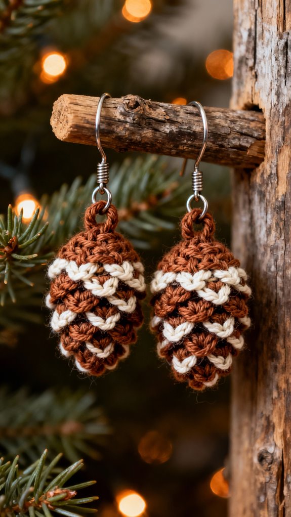 rustic woodland charm earrings