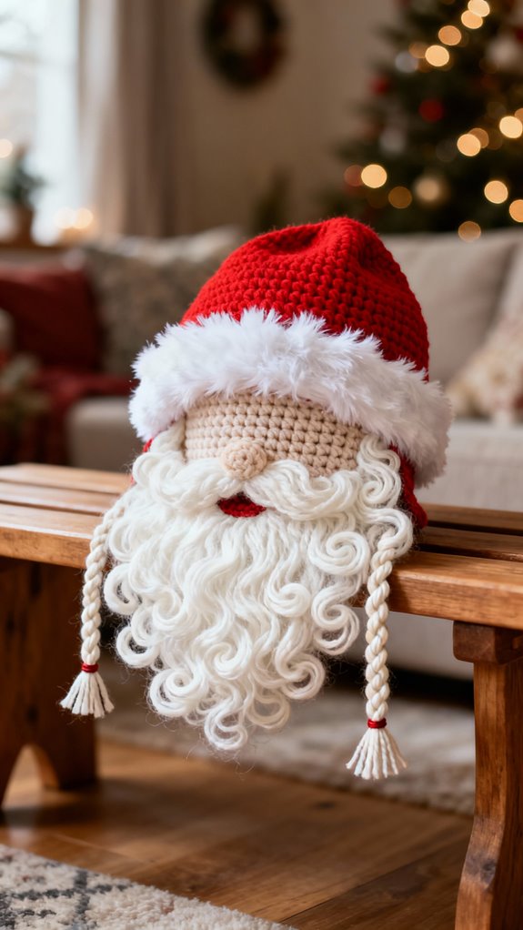 santa hat with beard