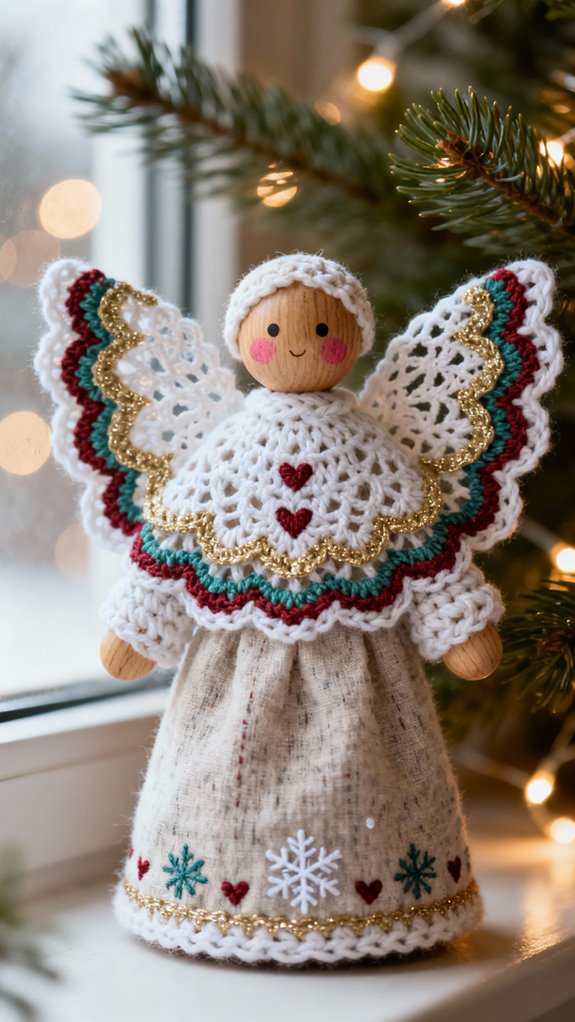 scandinavian crochet angel design