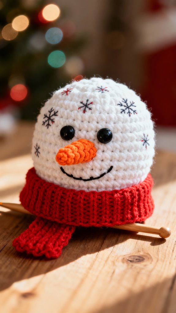 snowman hat with carrot