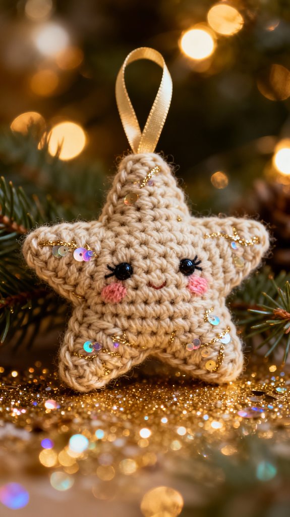 sparkly christmas tree decoration