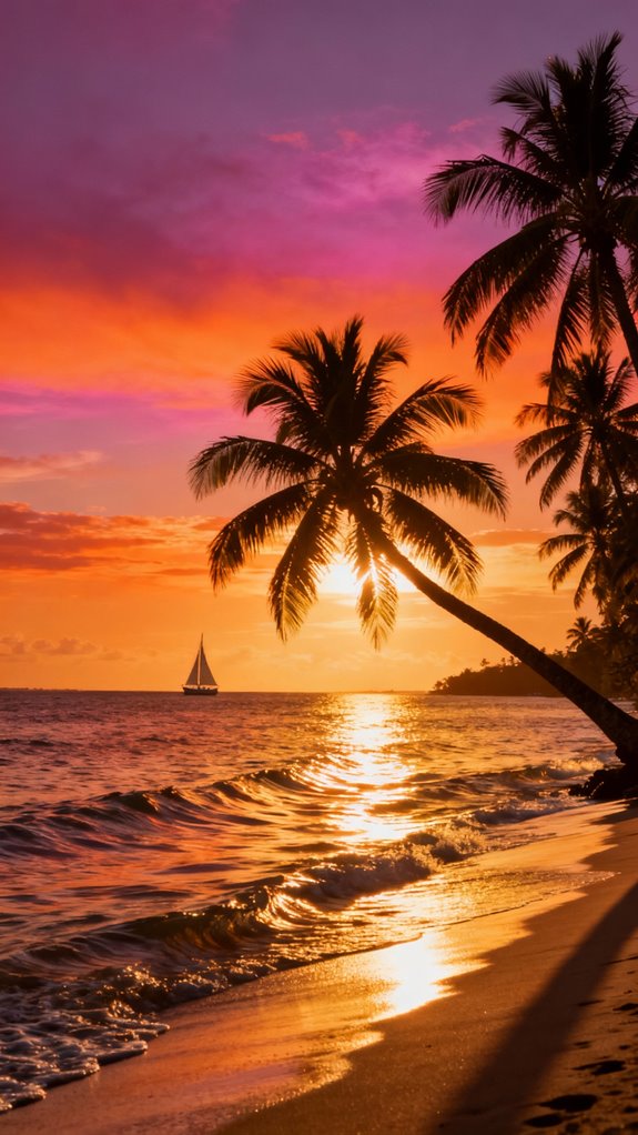 tropical sunset design popularity