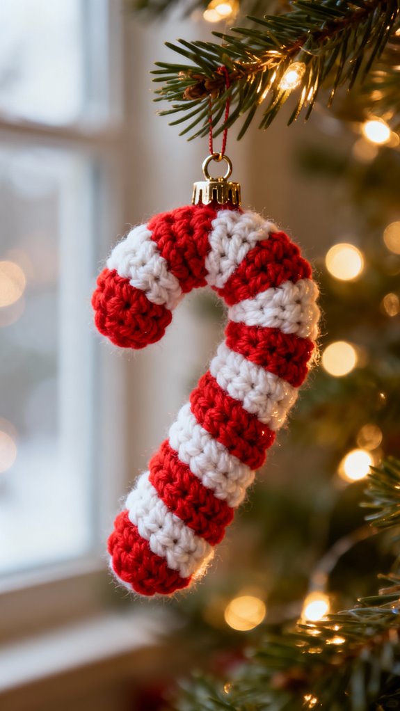 twisted candy cane bauble