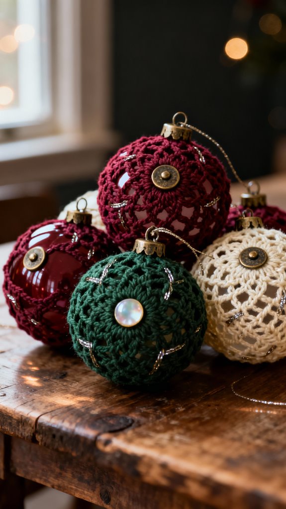 vintage button ornament crafting
