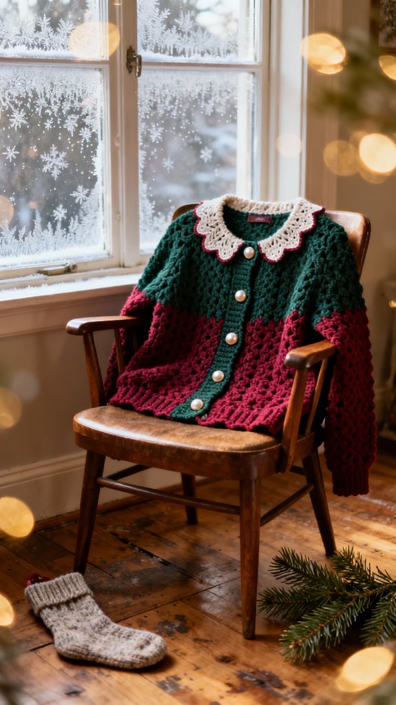 vintage cardigan crochet revival