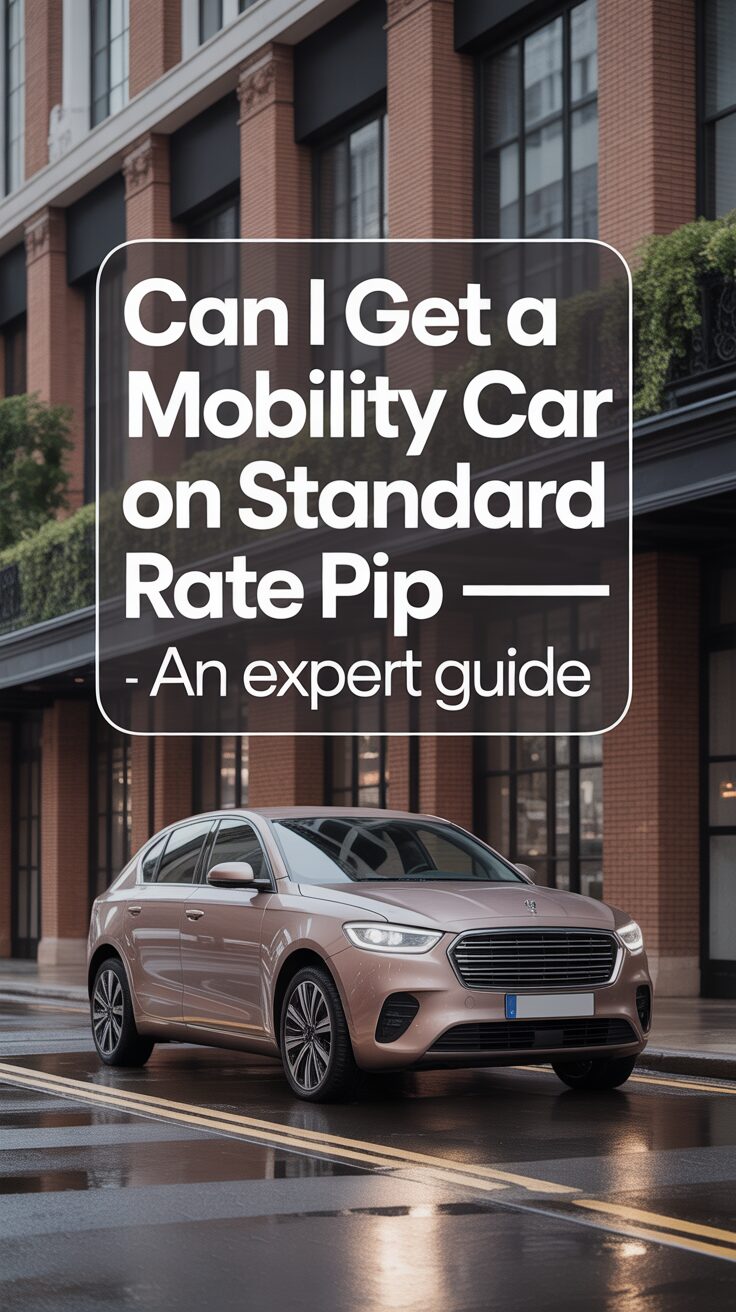 Pinterest pin for Can I Get A Mobility Car On Standard Rate Pip - An Expert Guide