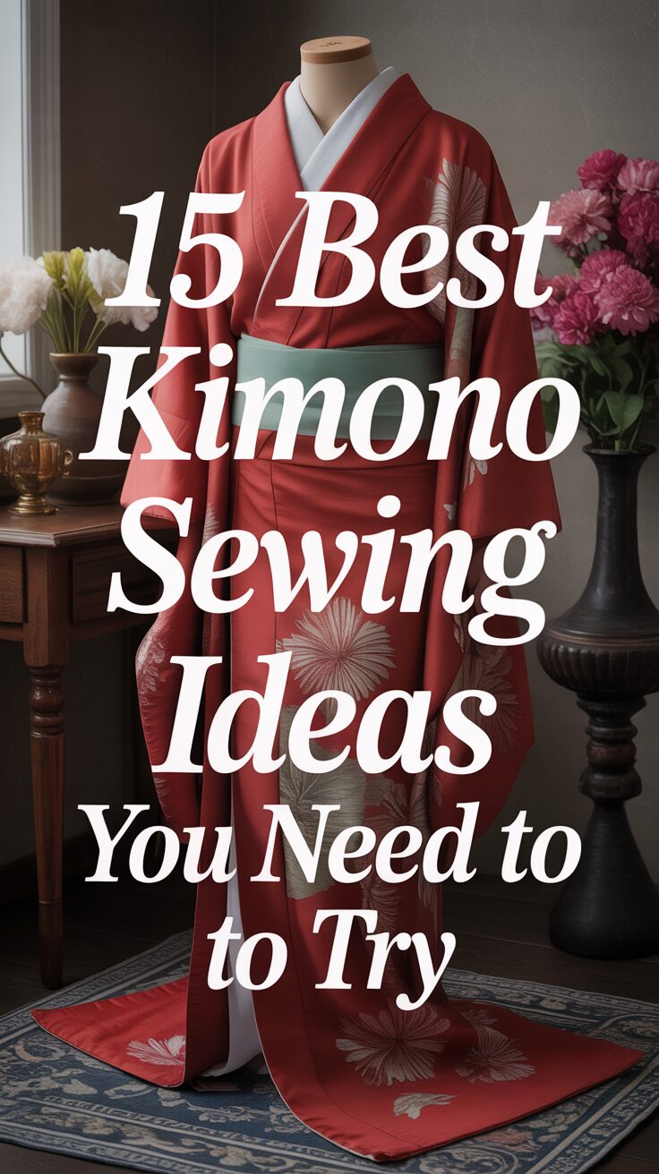 Pinterest pin for 15 Best Kimono Sewing Ideas You Need to Try