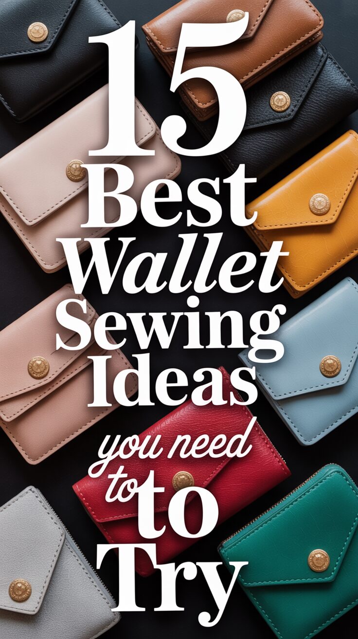 Pinterest pin for 15 Best Wallet Sewing Ideas You Need to Try