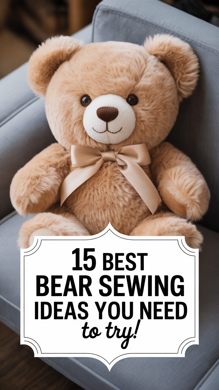 Pinterest pin for 15 Best Bear Sewing Ideas You Need To Try!