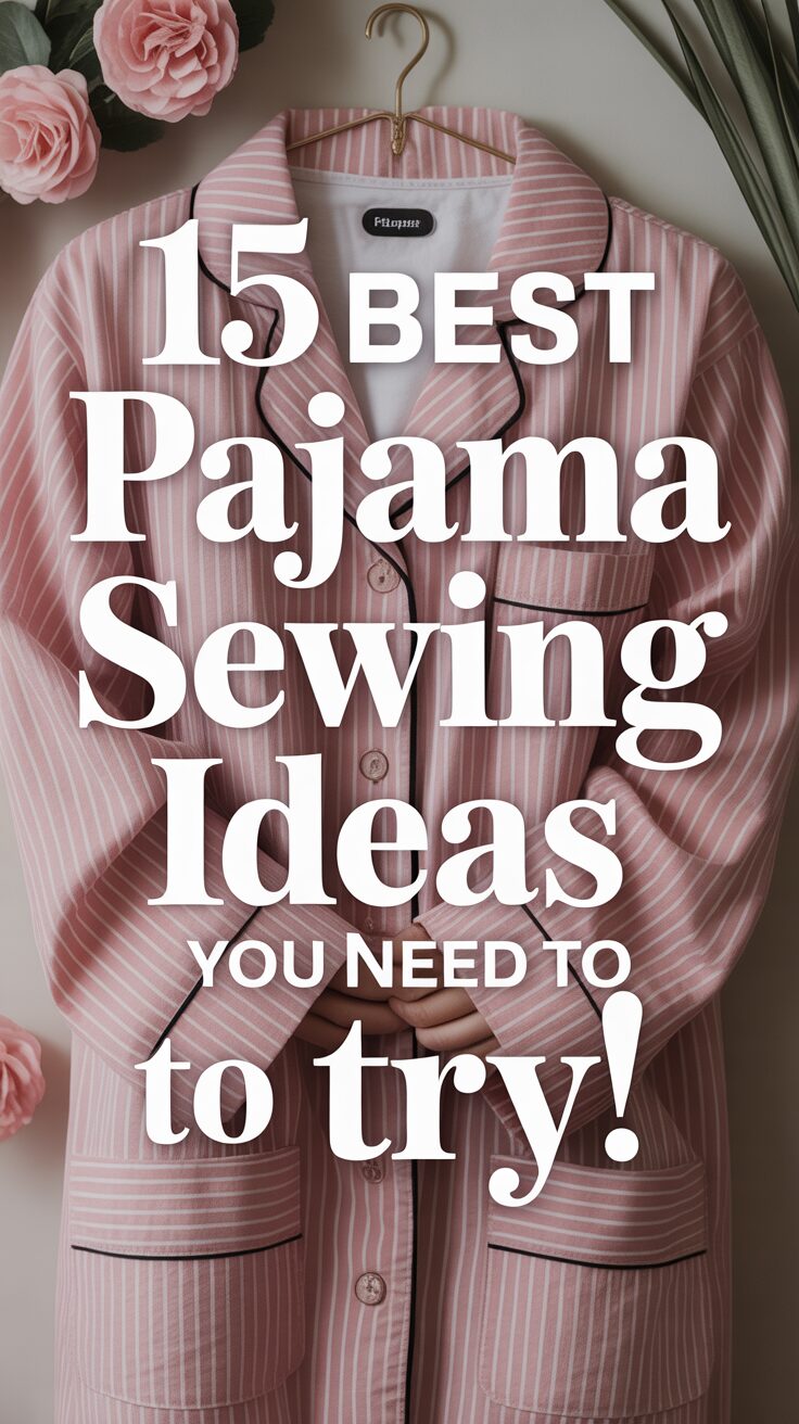 Pinterest pin for 15 Best Pajama Sewing Ideas You Need To Try!