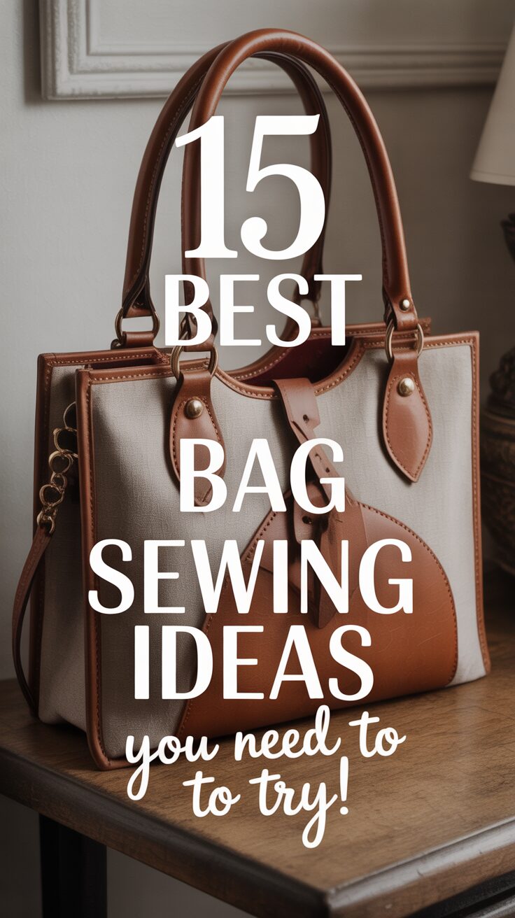 Pinterest pin for 15 Best Bag Sewing Ideas You Need To Try!