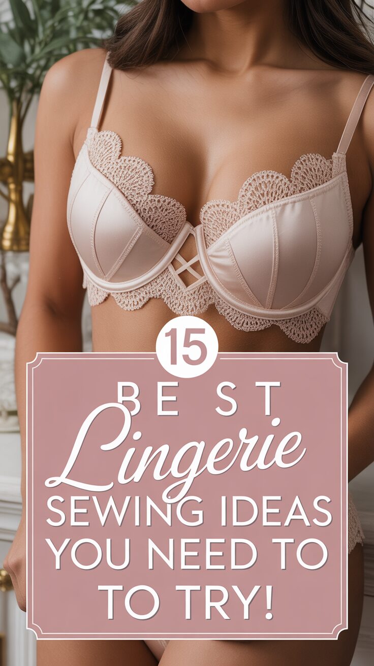 Pinterest pin for 15 Best Lingerie Sewing Ideas You Need To Try!