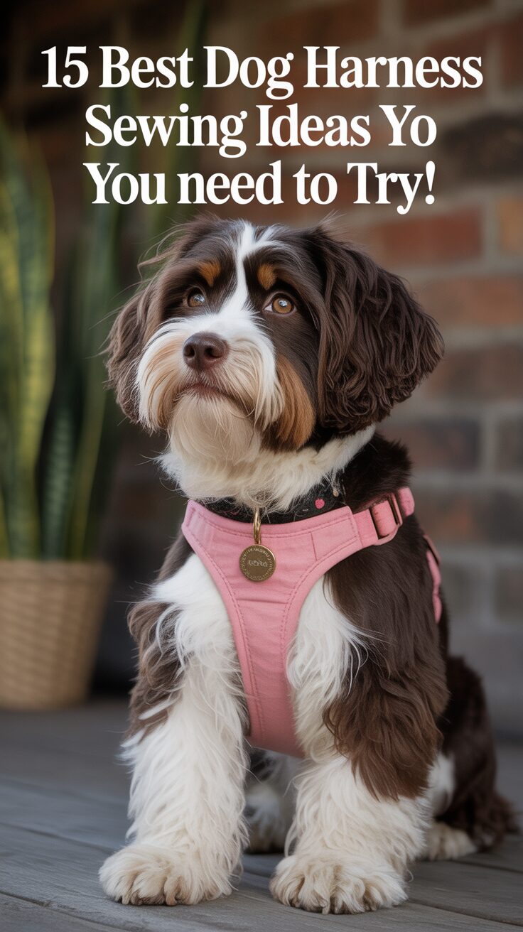 Pinterest pin for 15 Best Dog Harness Sewing Ideas You Need To Try!