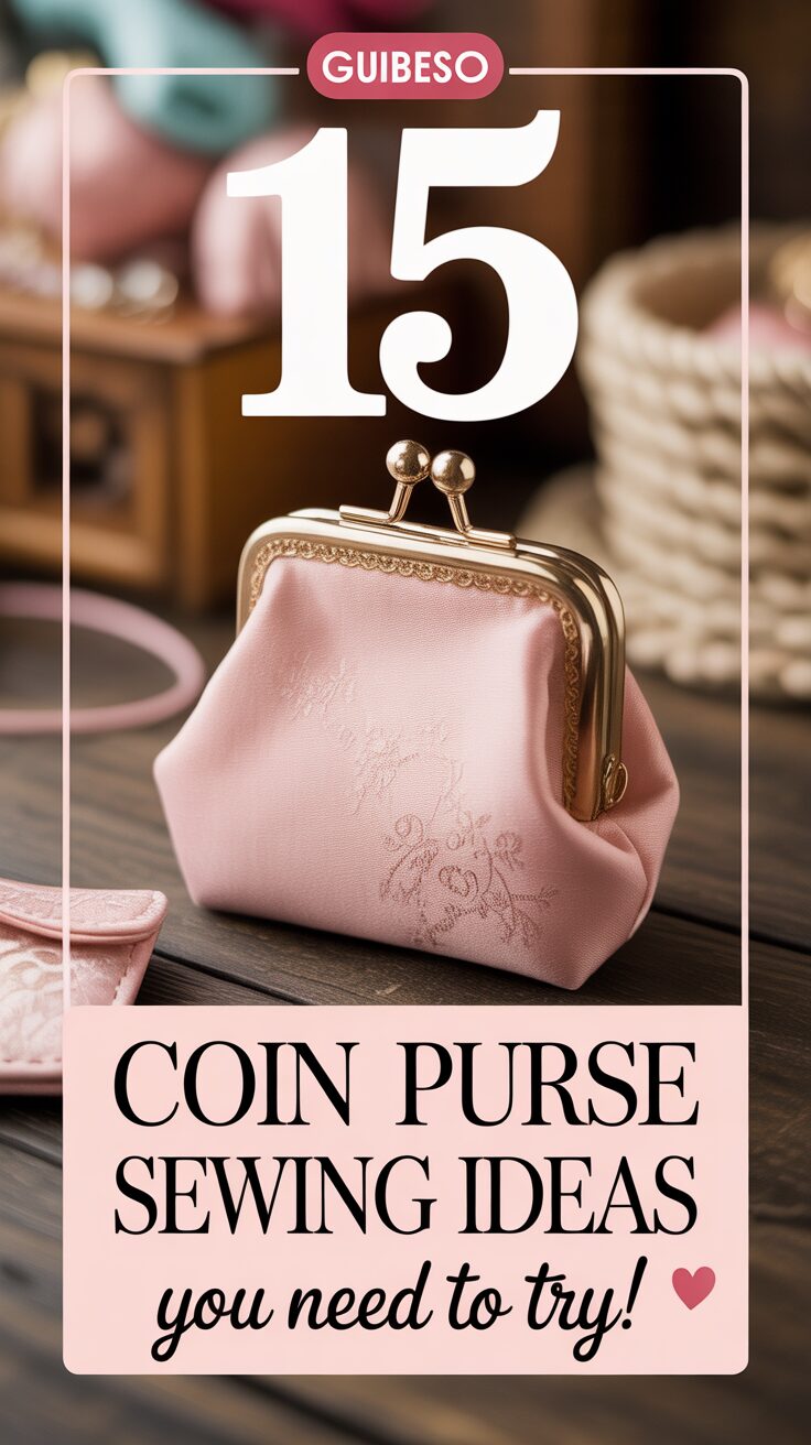 Pinterest pin for 15 Best Coin Purse Sewing Ideas You Need To Try!