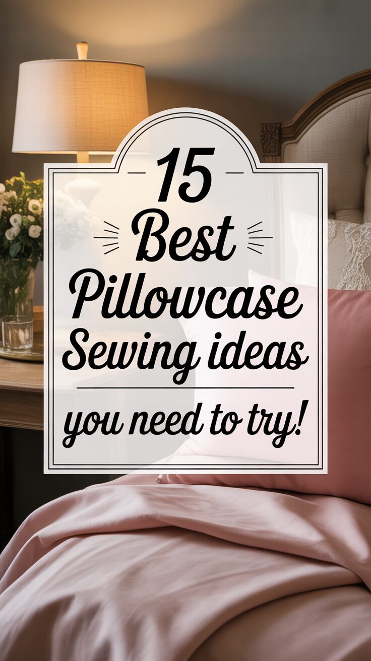 Pinterest pin for 15 Best Pillowcase Sewing Ideas You Need To Try!
