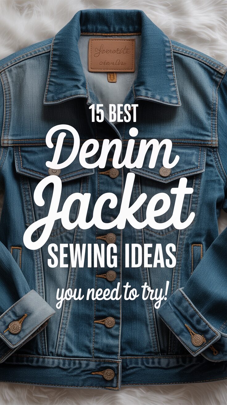 Pinterest pin for 15 Best Denim Jacket Sewing Ideas You Need To Try!