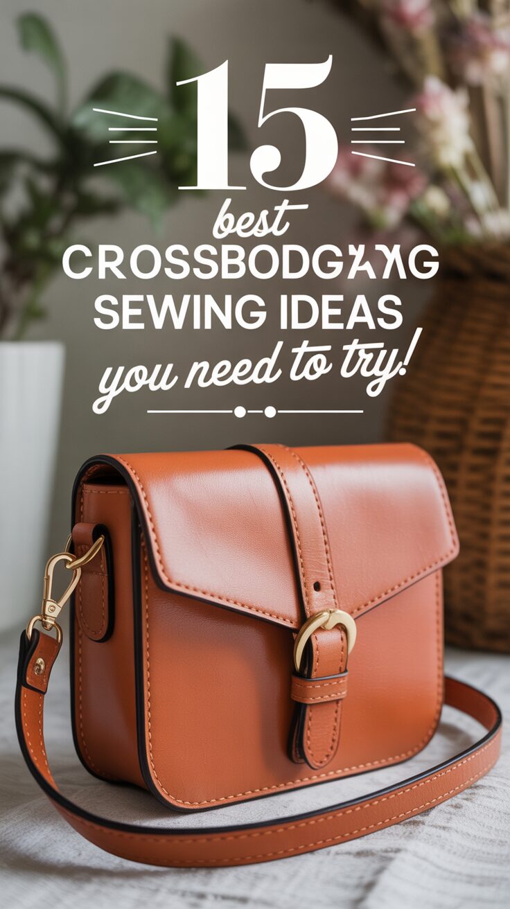 Pinterest pin for 15 Best Crossbody Bag Sewing Ideas You Need To Try!