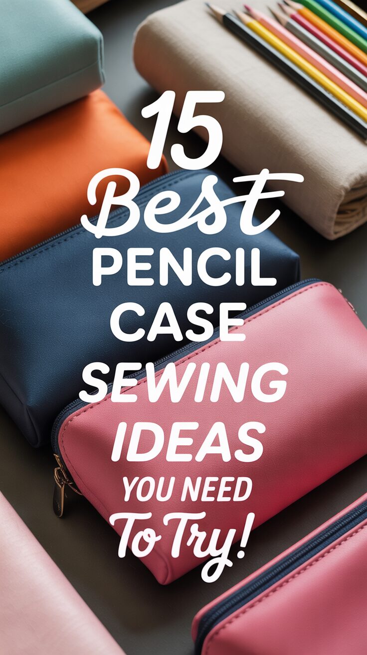 Pinterest pin for 15 Best Pencil Case Sewing Ideas You Need To Try!