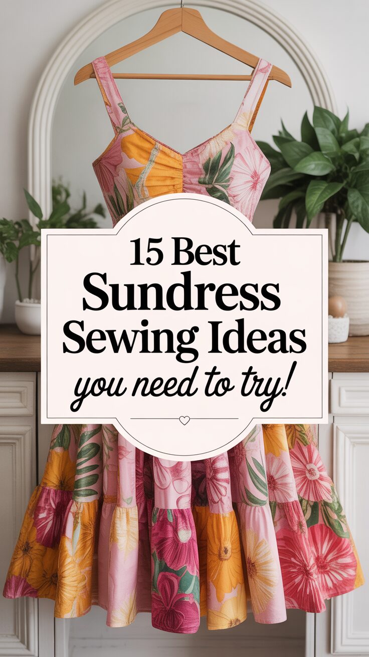 Pinterest pin for 15 Best Sundress Sewing Ideas You Need To Try!