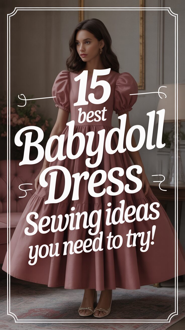 Pinterest pin for 15 Best Babydoll Dress Sewing Ideas You Need To Try!