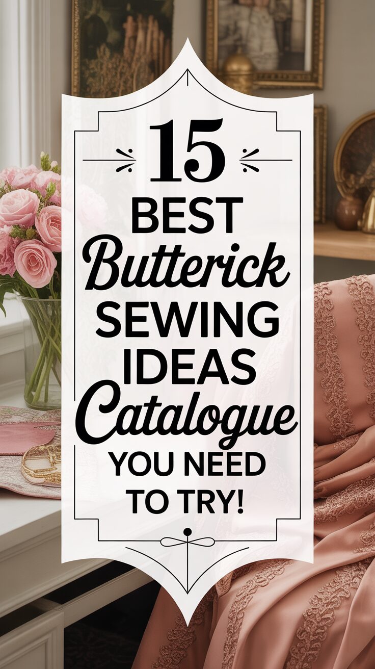 Pinterest pin for 15 Best Butterick Sewing Ideas Catalogue You Need To Try!