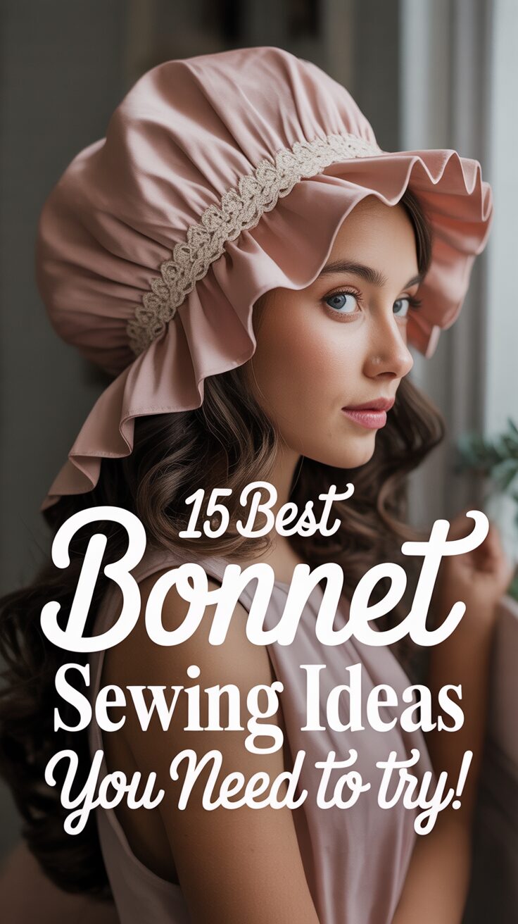 Pinterest pin for 15 Best Bonnet Sewing Ideas You Need To Try!