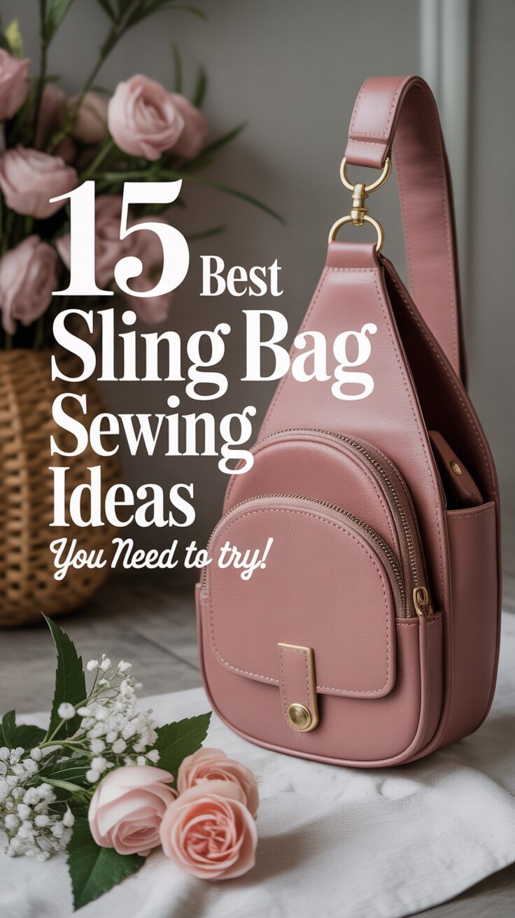 Pinterest pin for 15 Best Sling Bag Sewing Ideas You Need To Try!