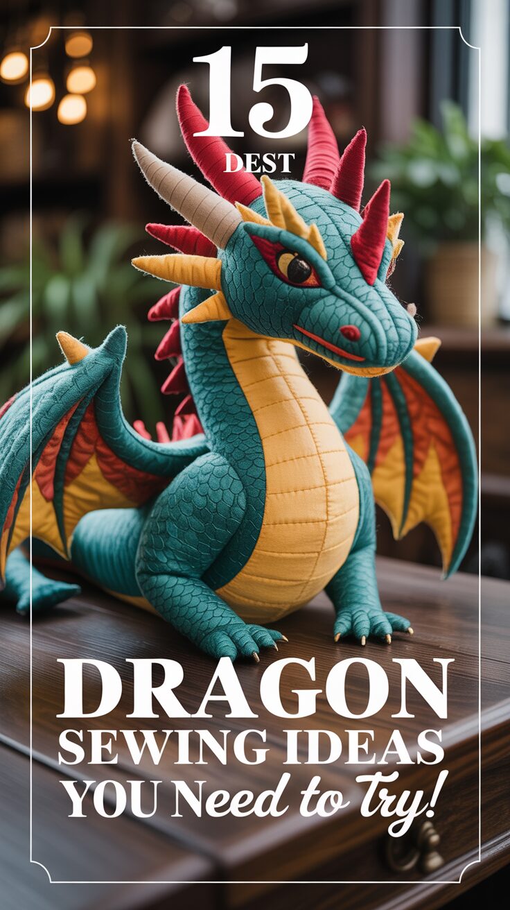 Pinterest pin for 15 Best Dragon Sewing Ideas You Need To Try!