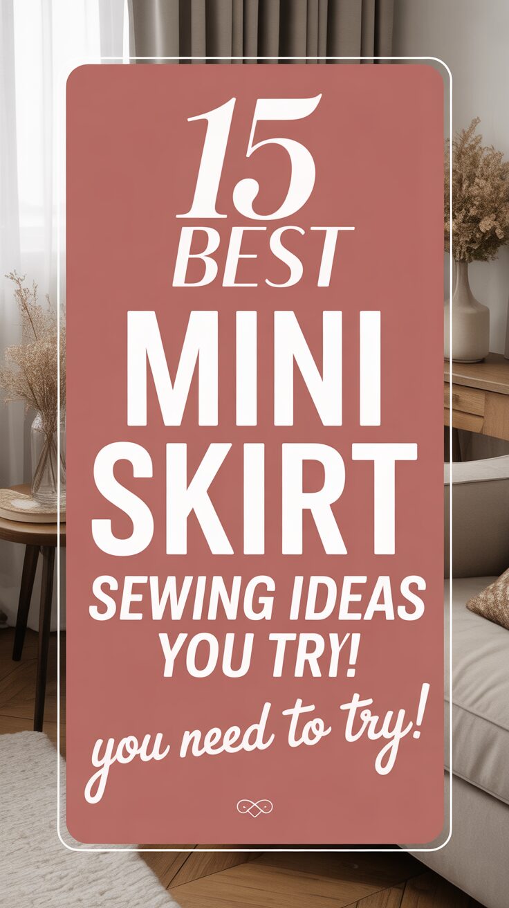 Pinterest pin for 15 Best Mini Skirt Sewing Ideas You Need To Try!