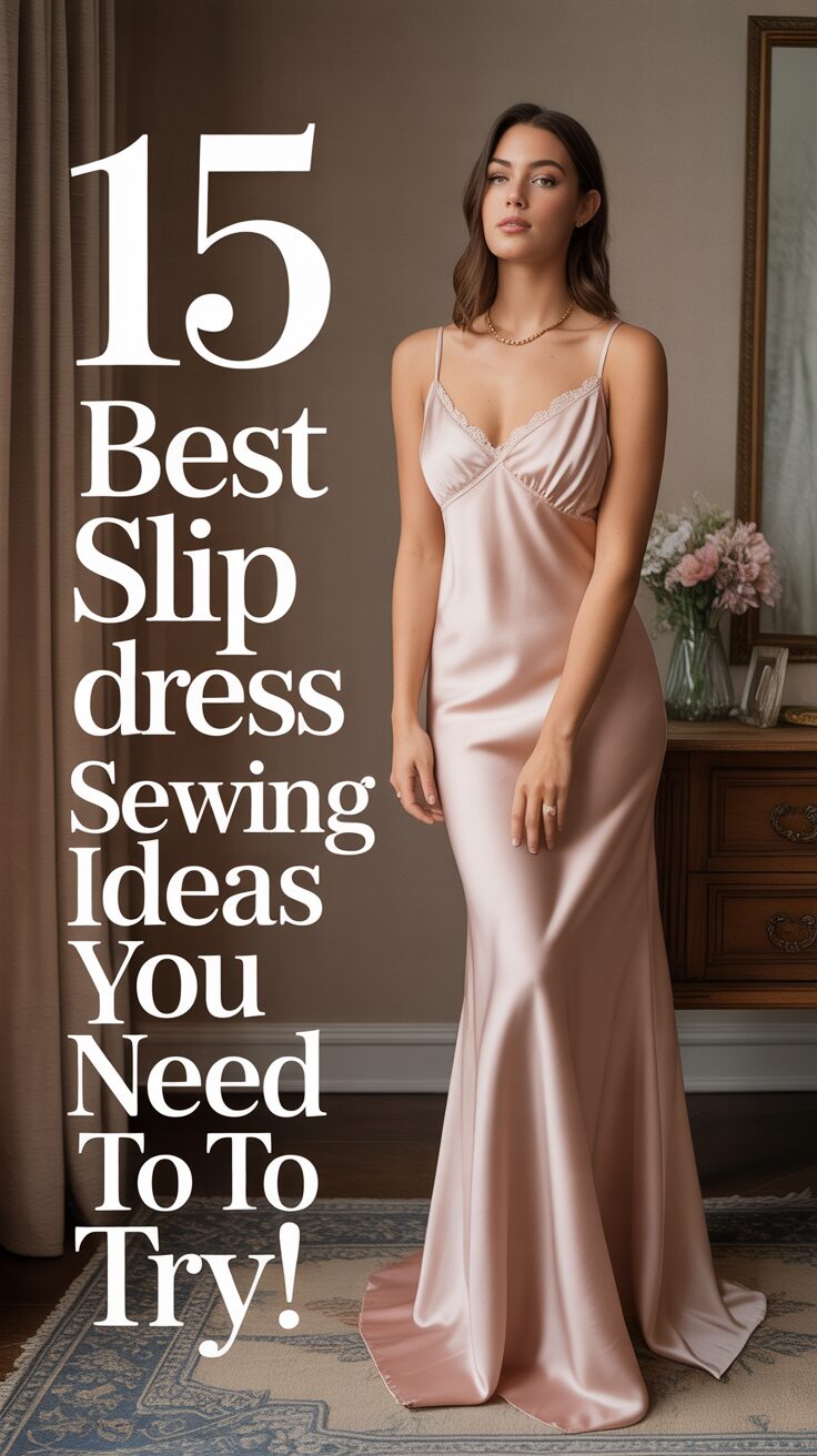 Pinterest pin for 15 Best Slip Dress Sewing Ideas You Need To Try!